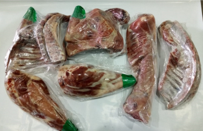 CORDERO LECHON TROZADO FRIGORÍFICO SIMUNOVIC RANGO 5,5 - 7,0 KG